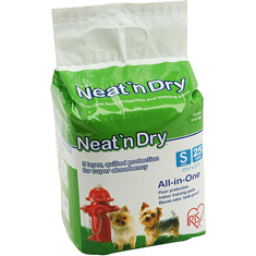 IRIS Neat n Dry Floor Protection and Training Pads for Puppies and Dogs 25ct Small