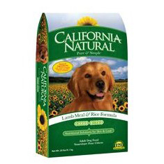 California Natural Lamb Meal and Rice Adult Dry Dog Food Large Bites 