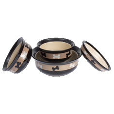 City Pets Stoneware Dog Bowls
