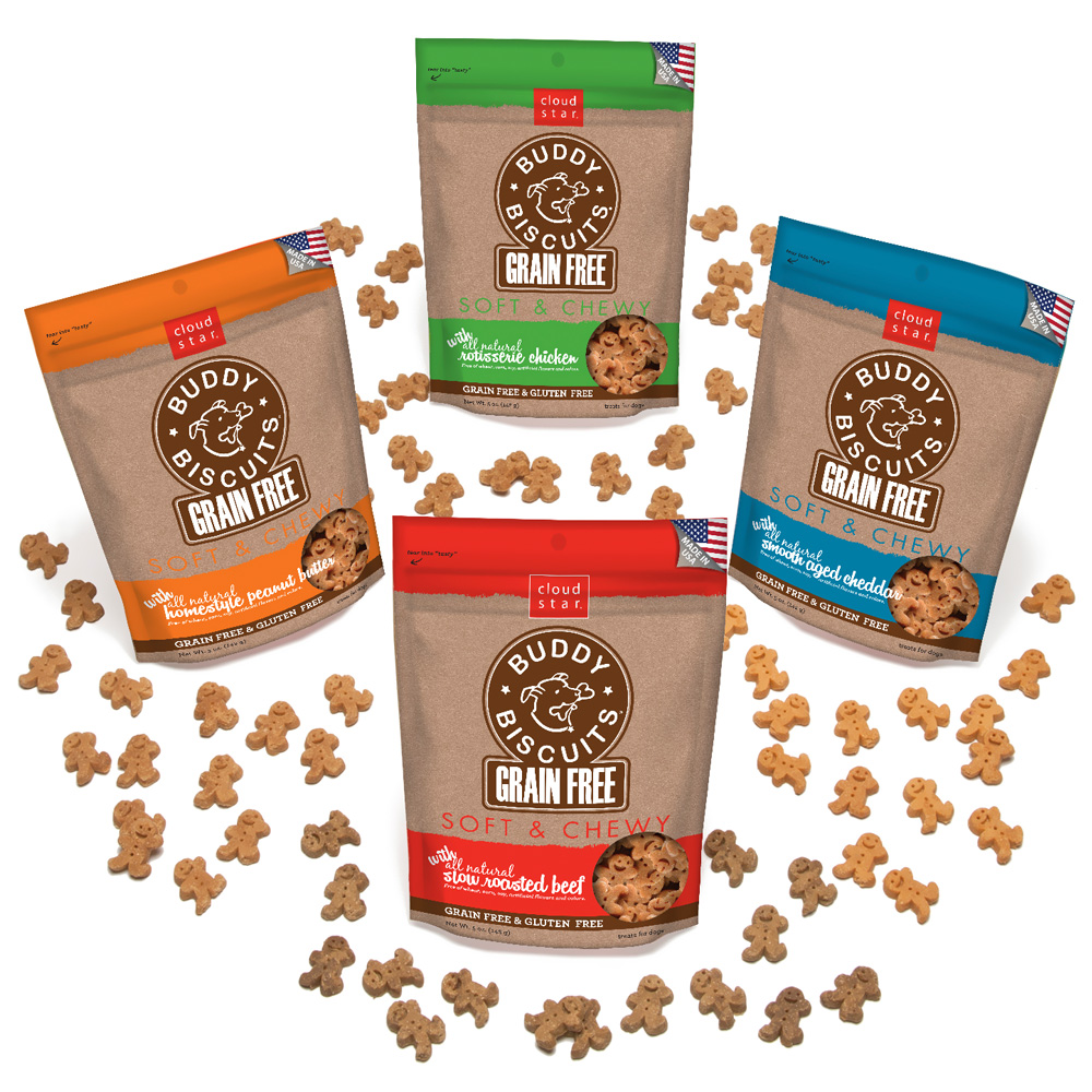 Cloud Star Grain Free Soft and Chewy Buddy Biscuits