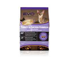 EVO Turkey and Chicken Formula Dry Cat Food