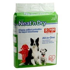 IRIS Neat n Dry Floor Protection and Training Pads Medium