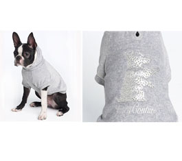 Juicy Couture Sequin Scottie Hooded Shirt