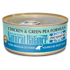 Natural Balance Limited Ingredient Green Pea and Chicken Cat Cans