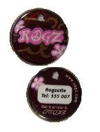 Rogz Passport Id Tag Choc Feminine