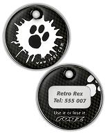 Rogz Passport Id Tag Paint Paws