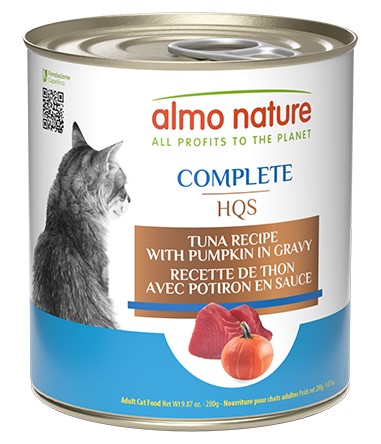 Almo Nature HQS Complete Tuna Recipe with Pumpkin Grain-Free Canned Cat Food
