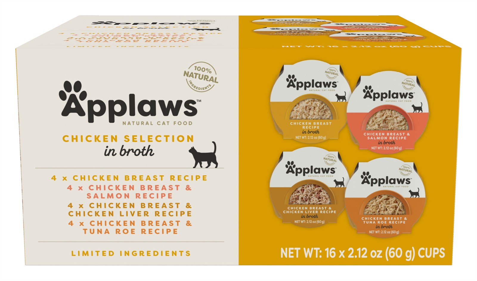 Applaws Cat Pot Tender Chicken Breast with Tuna Roe