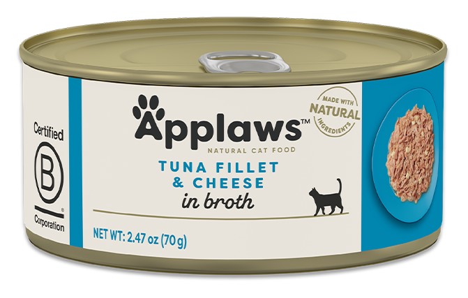 APPLAWS Tuna Fillet with Cheese Cat Cans