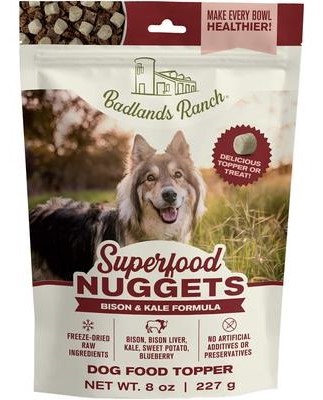 Badlands Ranch Freeze Dried Superfood Bison and Kale Nuggets