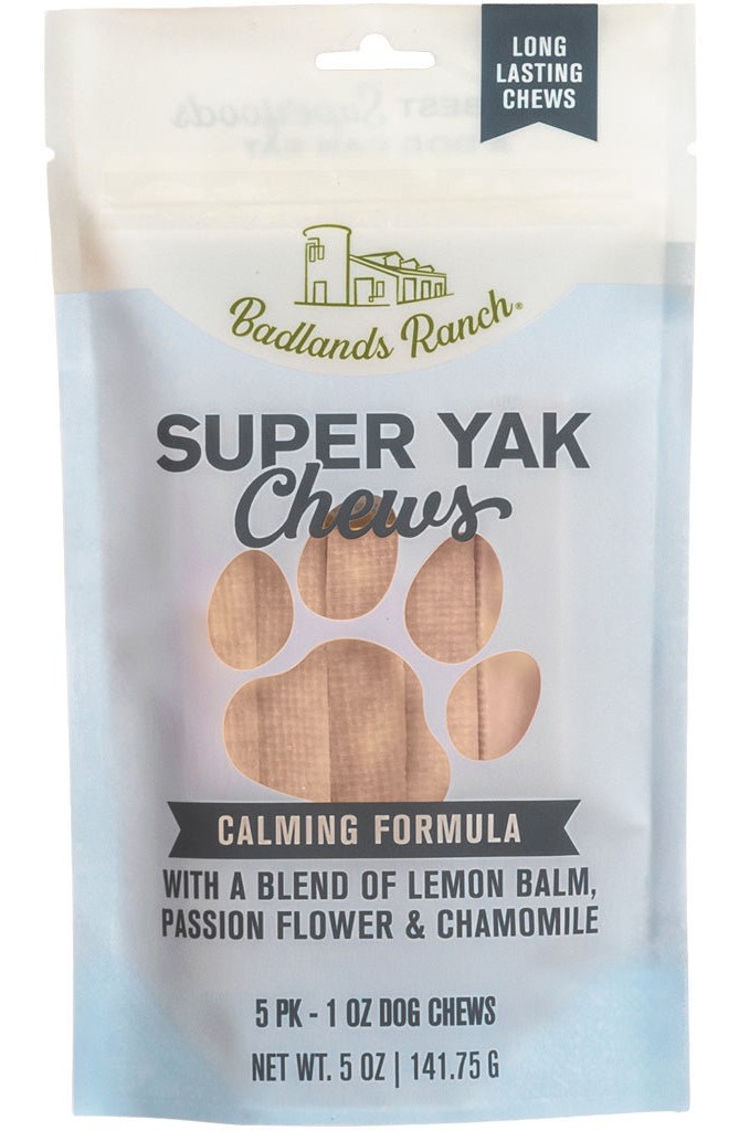 Badlands Ranch Super Yak Chew Calming Lemon Balm Chamomile and Passion Flower