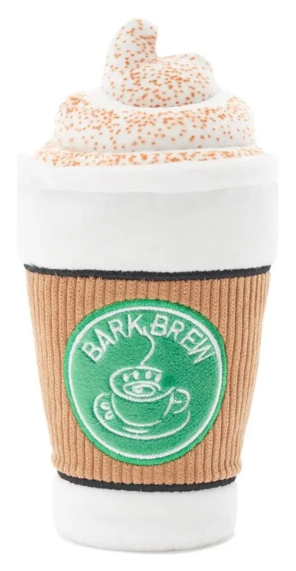 Bark Cup Of Bark Roast Multicolor Coffee Plush Dog Toy