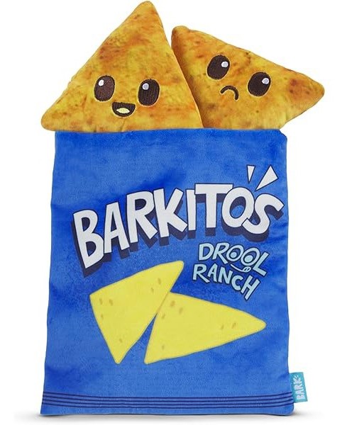 Bark Drool Ranch Chips Mulitcolor Chips Plush Dog Toy