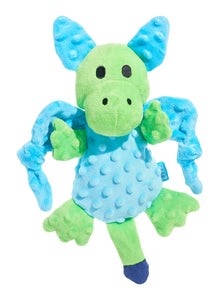 Bark Humbert The Dragon Blue Green Plush Dog Toy