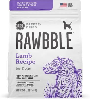 Bixbi Rawbble Lamb Recipe Grain Free Freeze Dried Dog Food