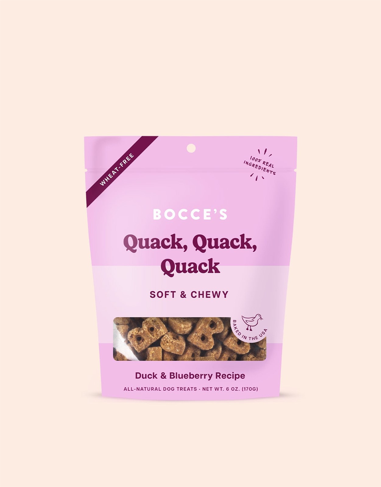 Bocces Bakery Quack Quack Quack Soft Chewy Treats