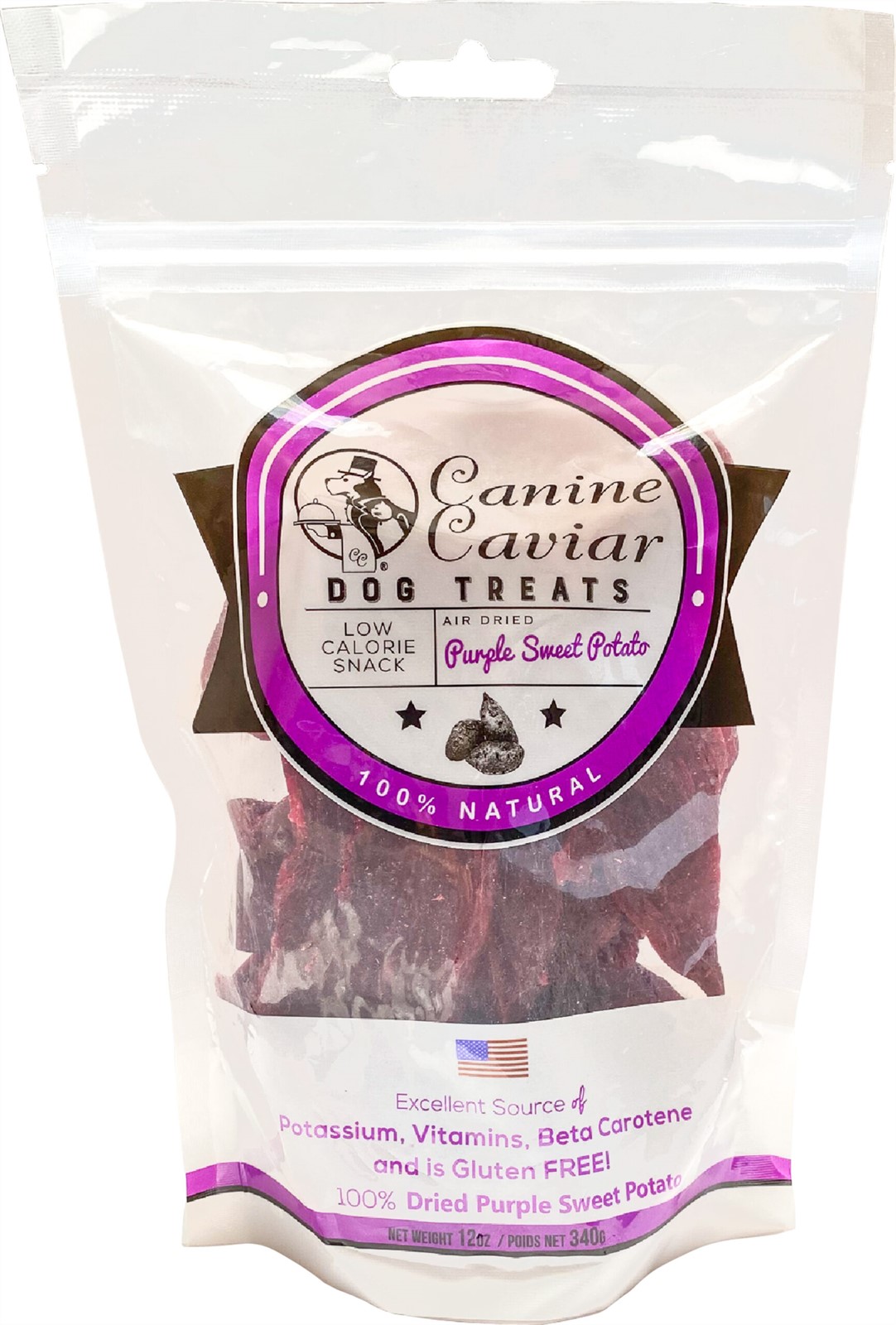 Canine Caviar Dried Purple Sweet Potatoes Dog Treats