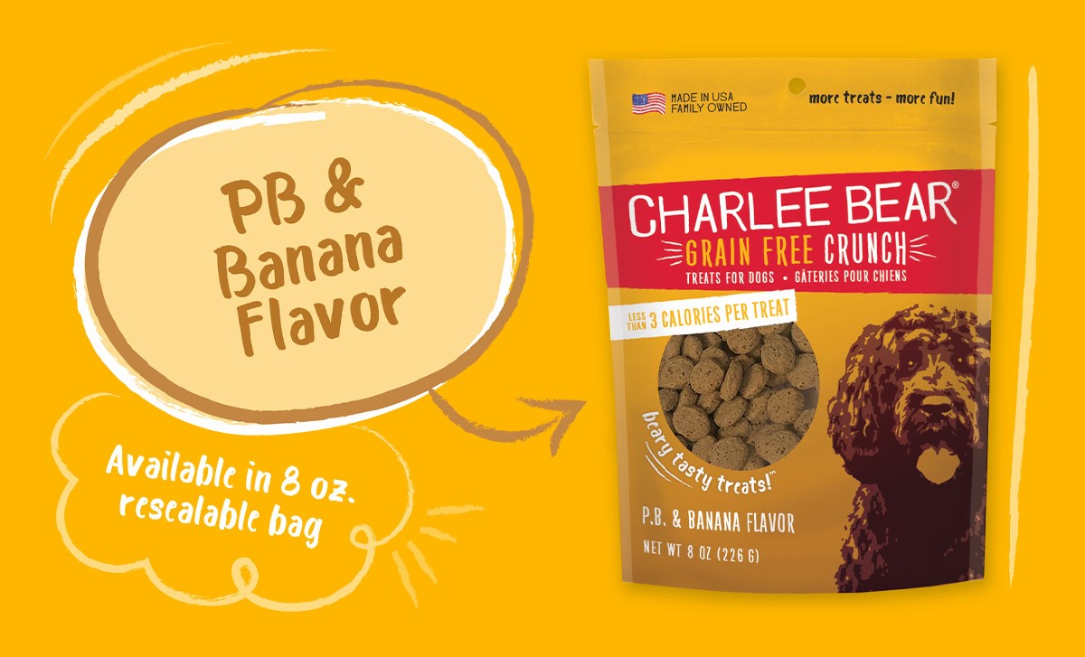 Charlee Bear Crunch Peanut Buttet and Banana Dog Treat