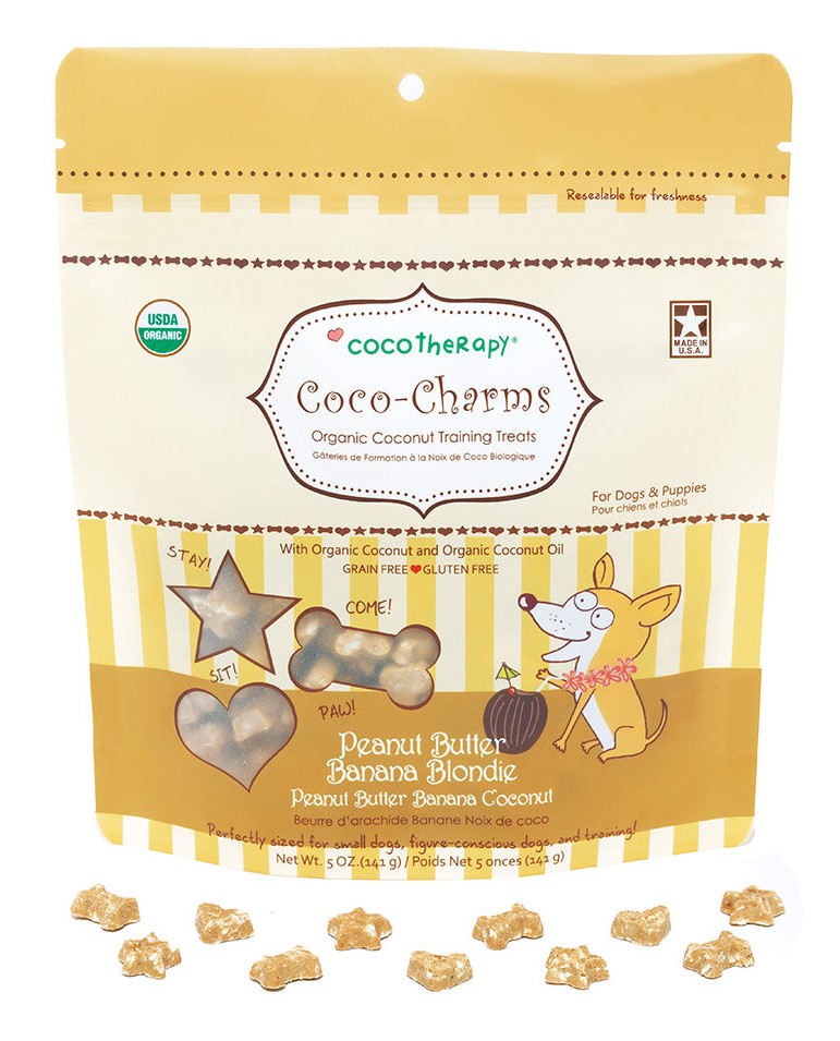 Coco Therapy Dog Treat Coco Charms Peanut Butter and Banana