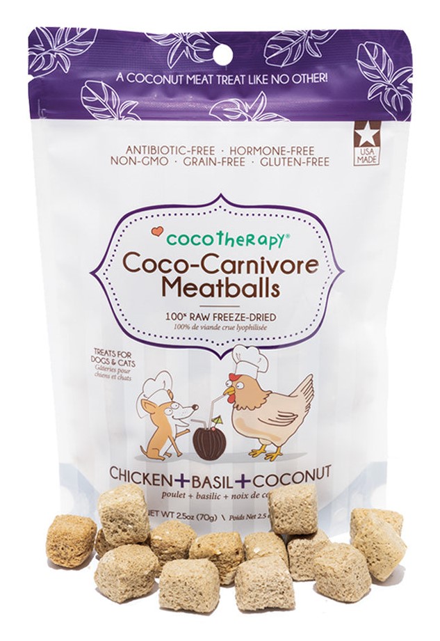 CocoTherapy Coco Carnivore Meatballs Chicken Basil Coconut