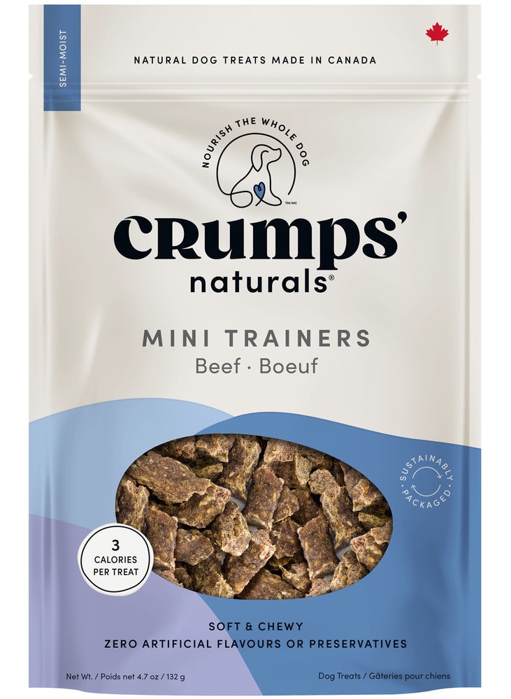 Crumps Naturals Mini Trainers Beef Dog Treats