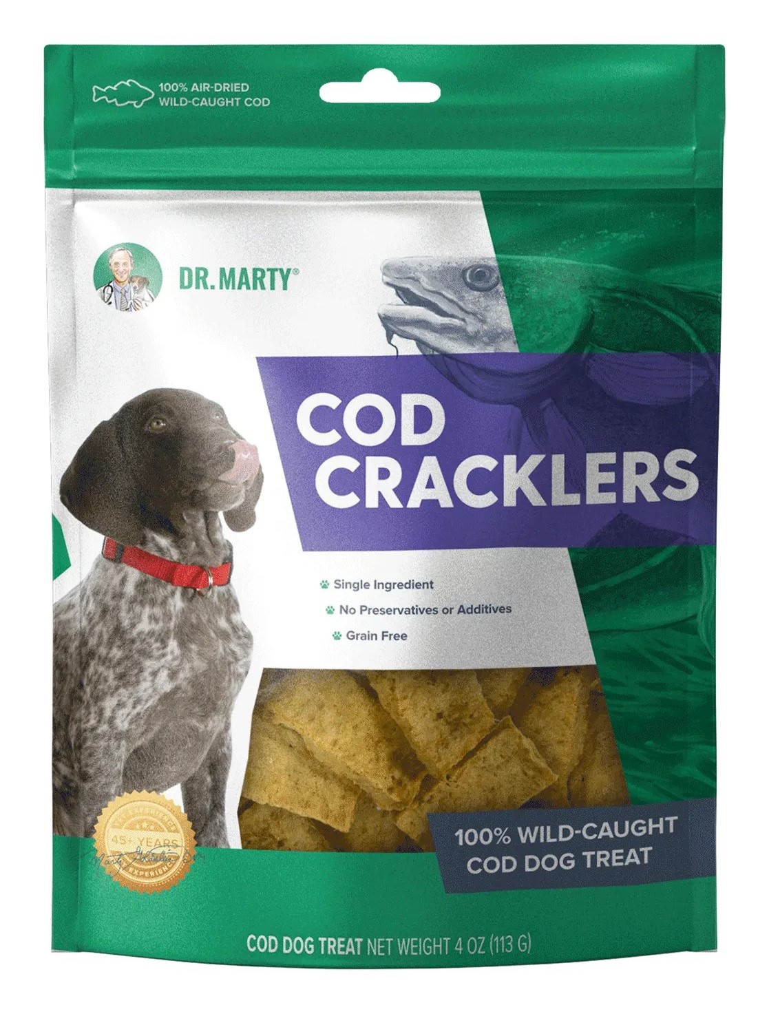 Dr Marty Cod Cracklers Dog Treat
