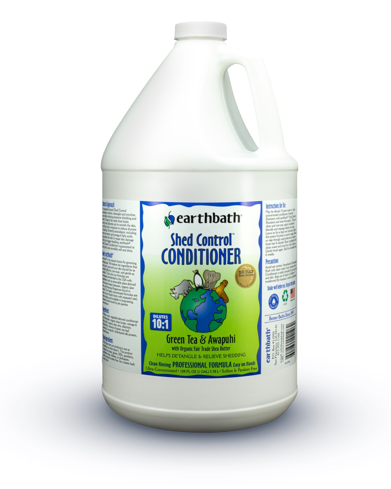 Earthbath Shed Control with Green Tea and Awapuhi Conditioner