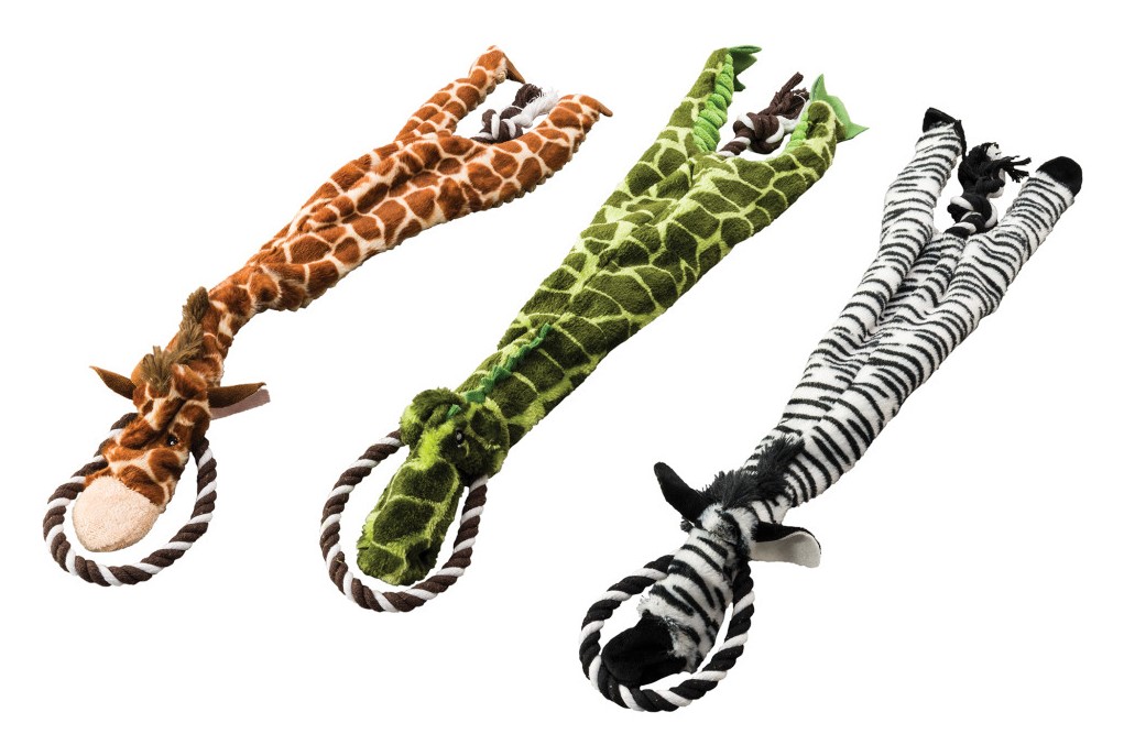 Ethical Pet Skinneeez Tugs Giraffe Dog Toy