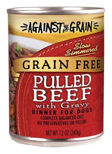 Evangers Against the Grain Pulled Beef Canned Dog Food