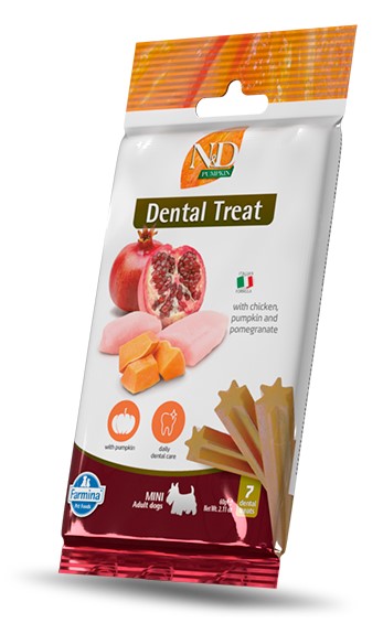 Farmina Dog Treat Dental Pumpkin Chicken Pomegranate Mini