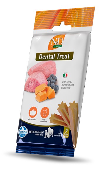 Farmina Dog Treat Dental Pumpkin Lamb and Blueberry