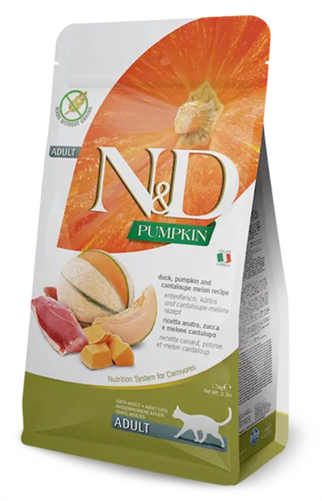 Farmina Grain Free Pumpkin Duck and Cantaloupe Dry Cat Food