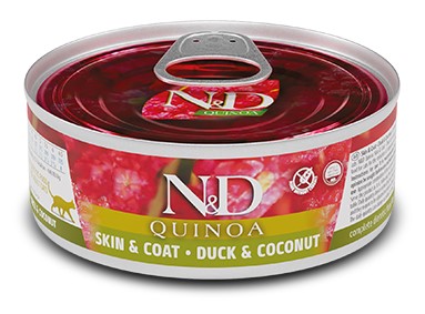 Farmina ND Quinoa Skin Coat Duck Feline Wet Food Cans