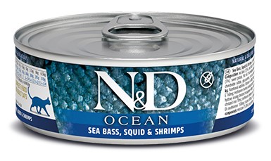 Farmina Sea Bass Squid Shrimp Adult Feline Wet Food Cans
