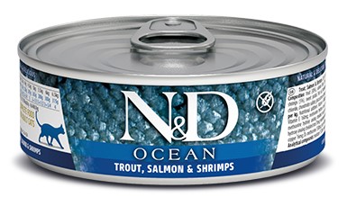 Farmina Trout Salmon Shrimp Adult Feline Wet Food Cans