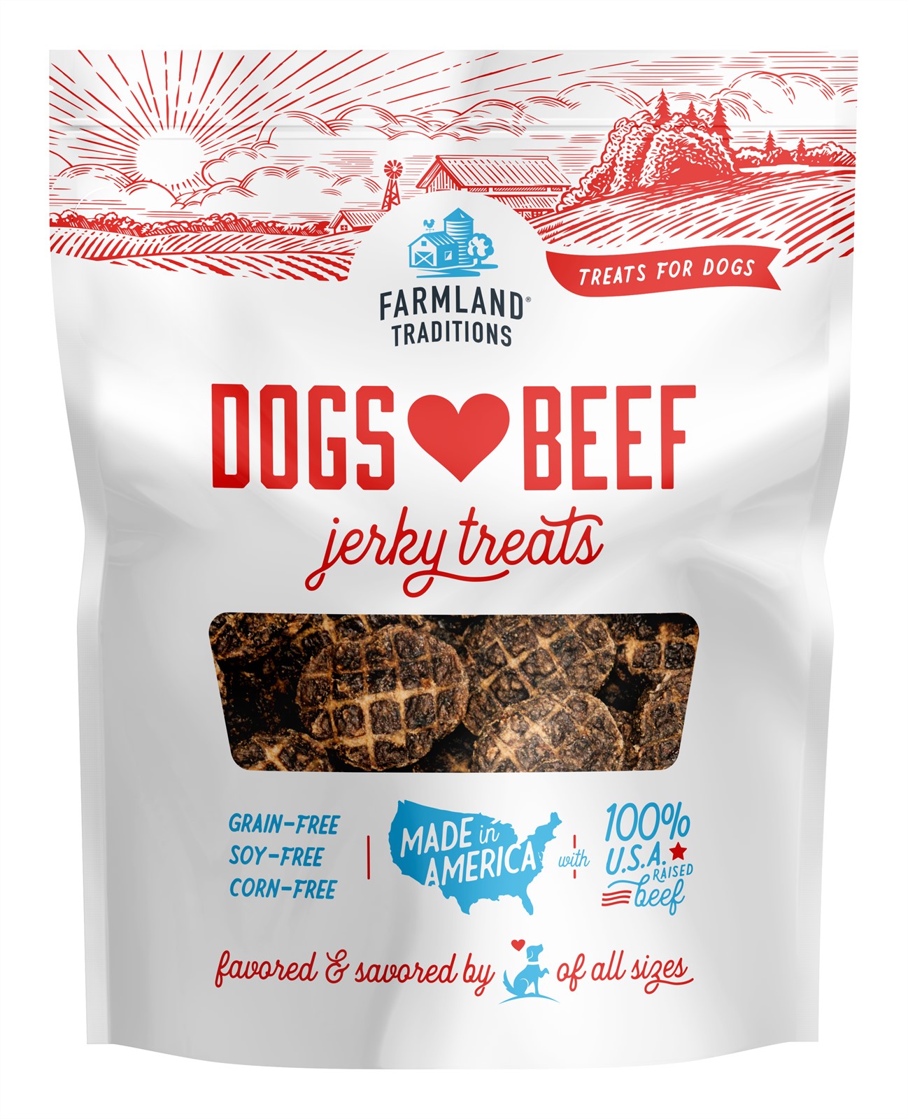 Farmland Traditions Dogs Love Beef Jerky Dog Treats
