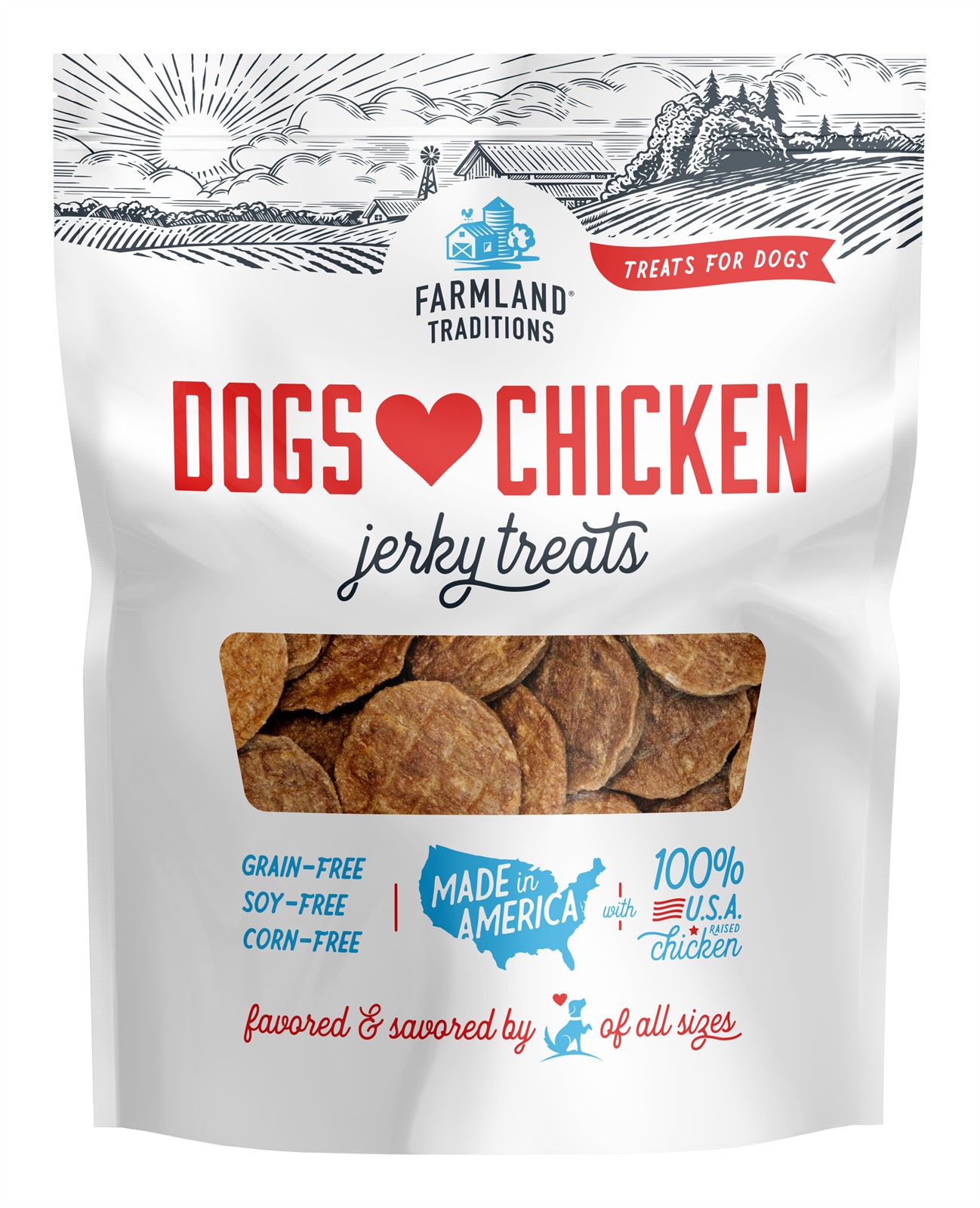 Farmland Traditions Dogs Love Chicken Jerky Strips Dog Treats
