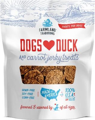 Farmland Traditions Dogs Love Duck Carrots Jerky Dog Treats