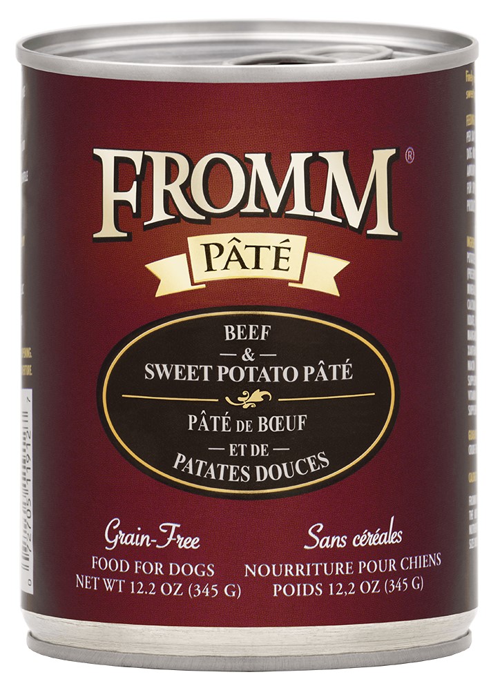 Fromm Beef and Sweet Potato Pate Dog Food Can 