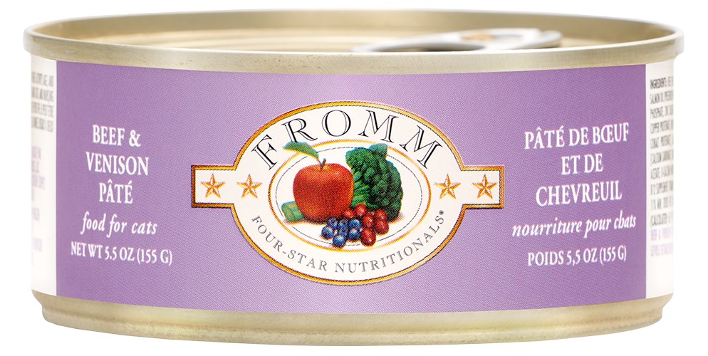 Fromm Beef and Venison Pate Cat Four Star Can