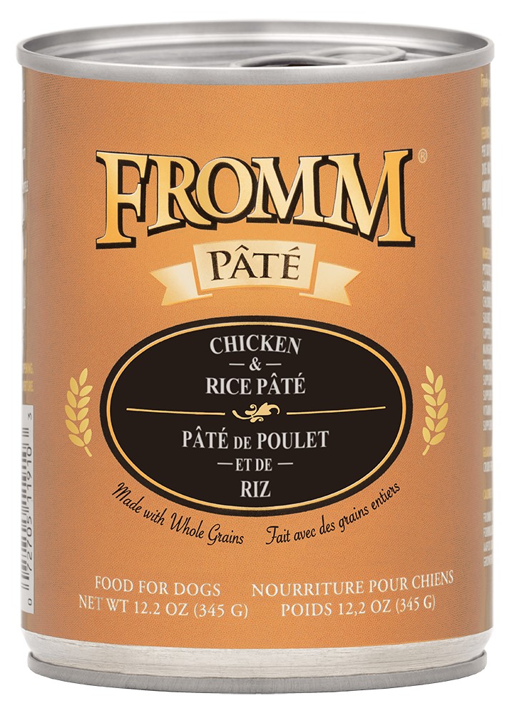Fromm Chicken and Rice Pate Dog Food Can