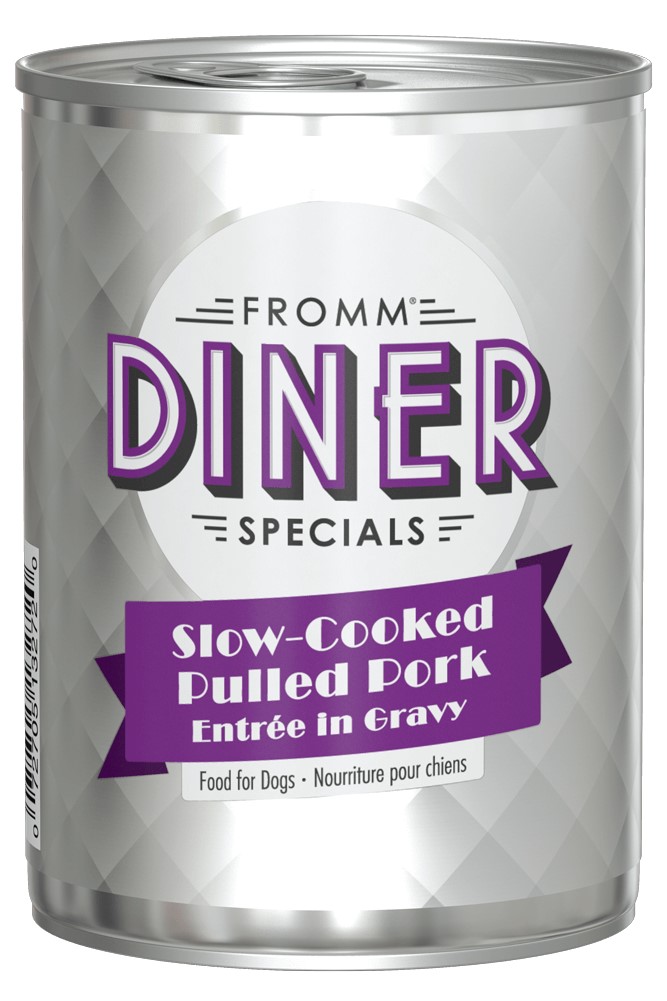 Fromm Diner Specials Slow Cooked Pulled Pork Entree in Gravy Dog Food Can