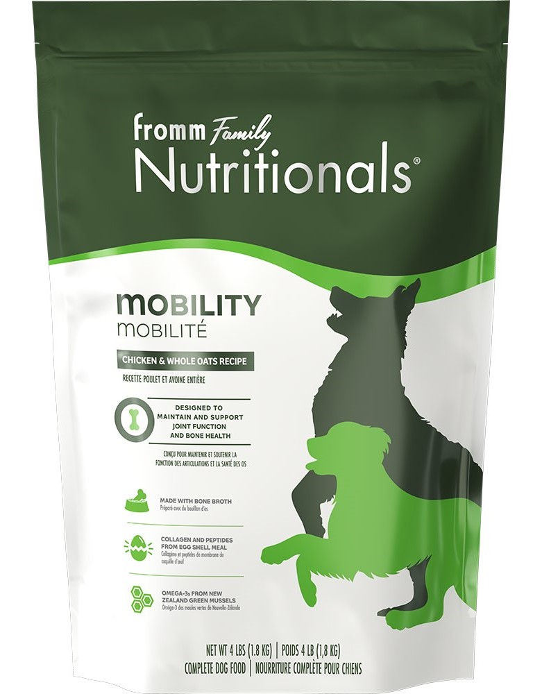 Fromm Dog Dry Nutritionals Mobility Chicken and  Whole Oats