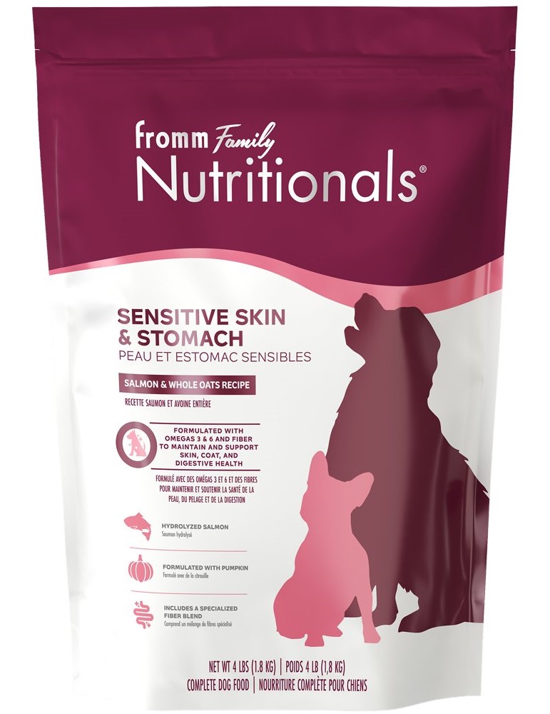 Fromm Dog Dry Nutritionals Sensitive Skin and Stomach Salmon and Whole Oats