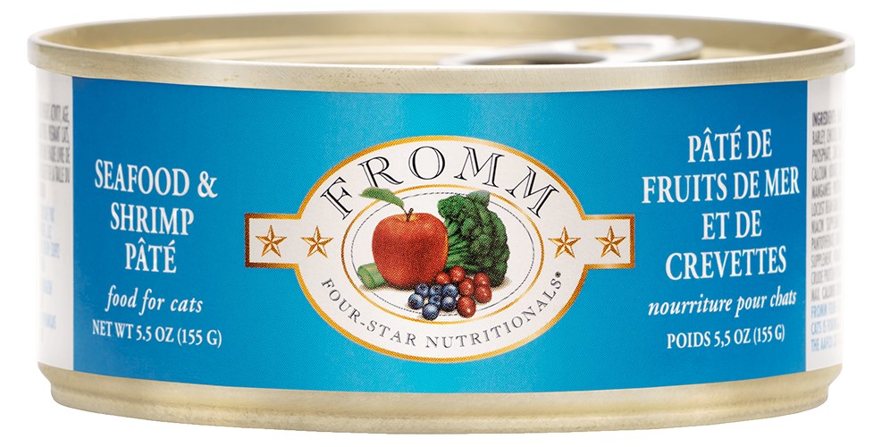 Fromm Four Star Seafood and Shrimp Pate Cat Can