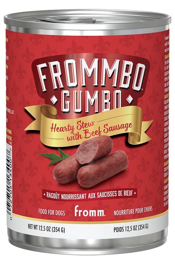 Fromm Frommbo Gumbo Hearty Stew With Beef Sausage Canned Food For Dogs