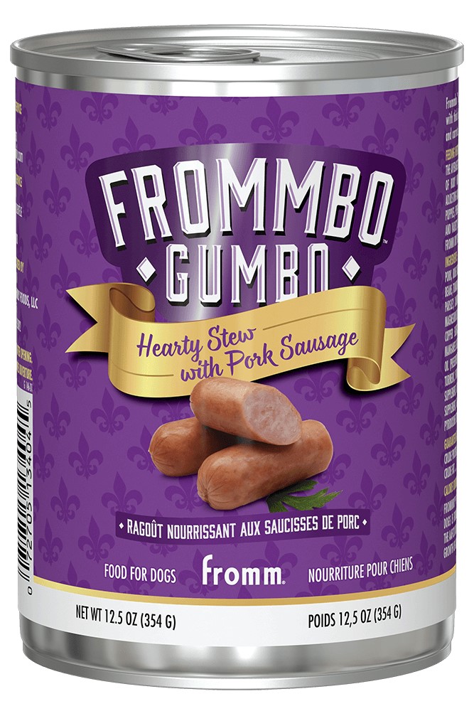 Fromm Frommbo Gumbo Hearty Stew With Pork Sausage Canned Food For Dogs