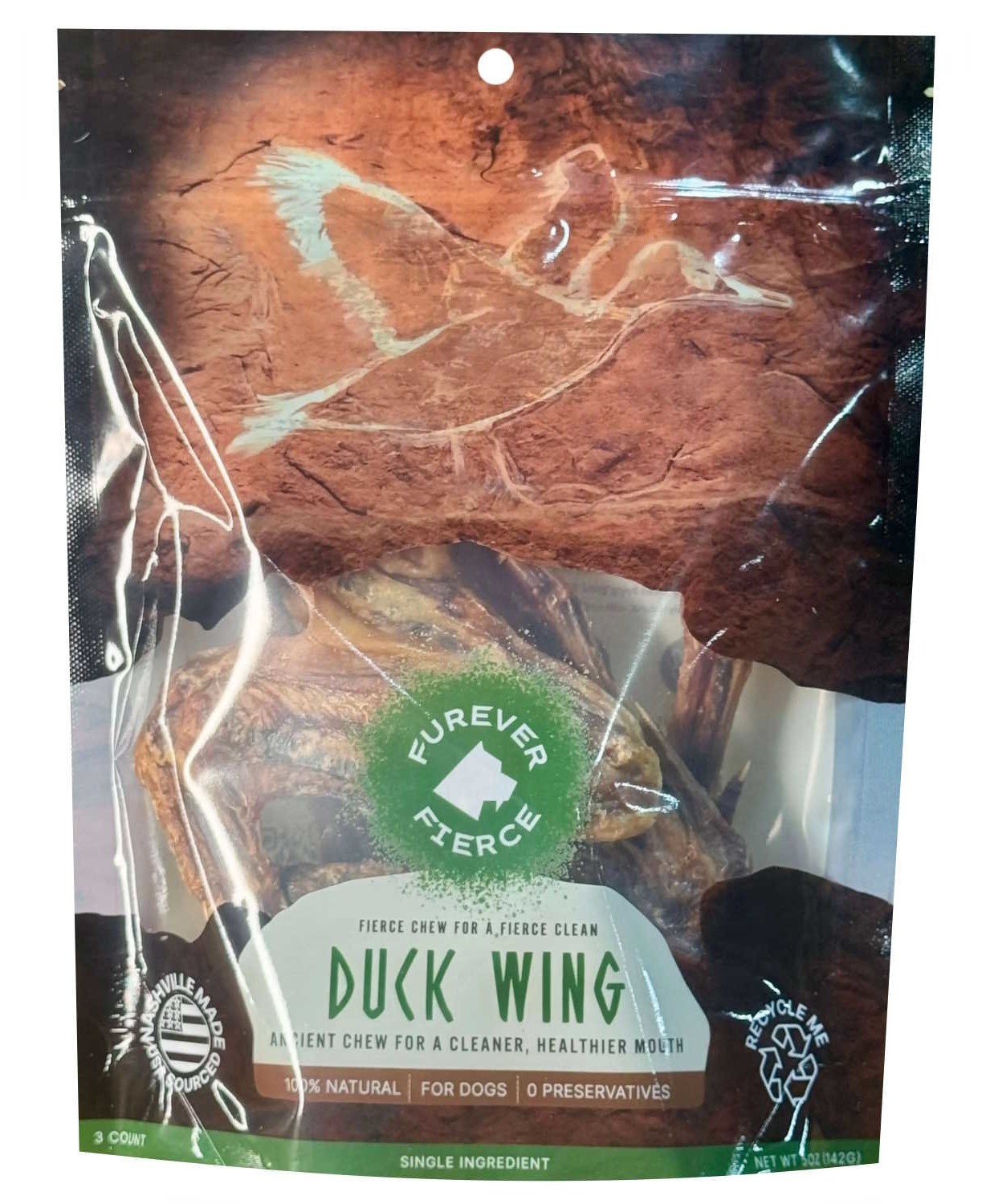 Furever Primal Dog Treat Duck Wing