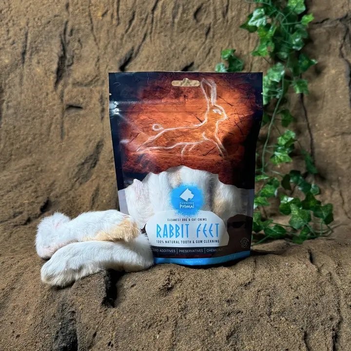 Furever Primal Rabbit Feet Natural Dog Chew
