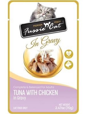 Fussie Cat Premium Tuna with Chicken in Gravy Wet Cat Food